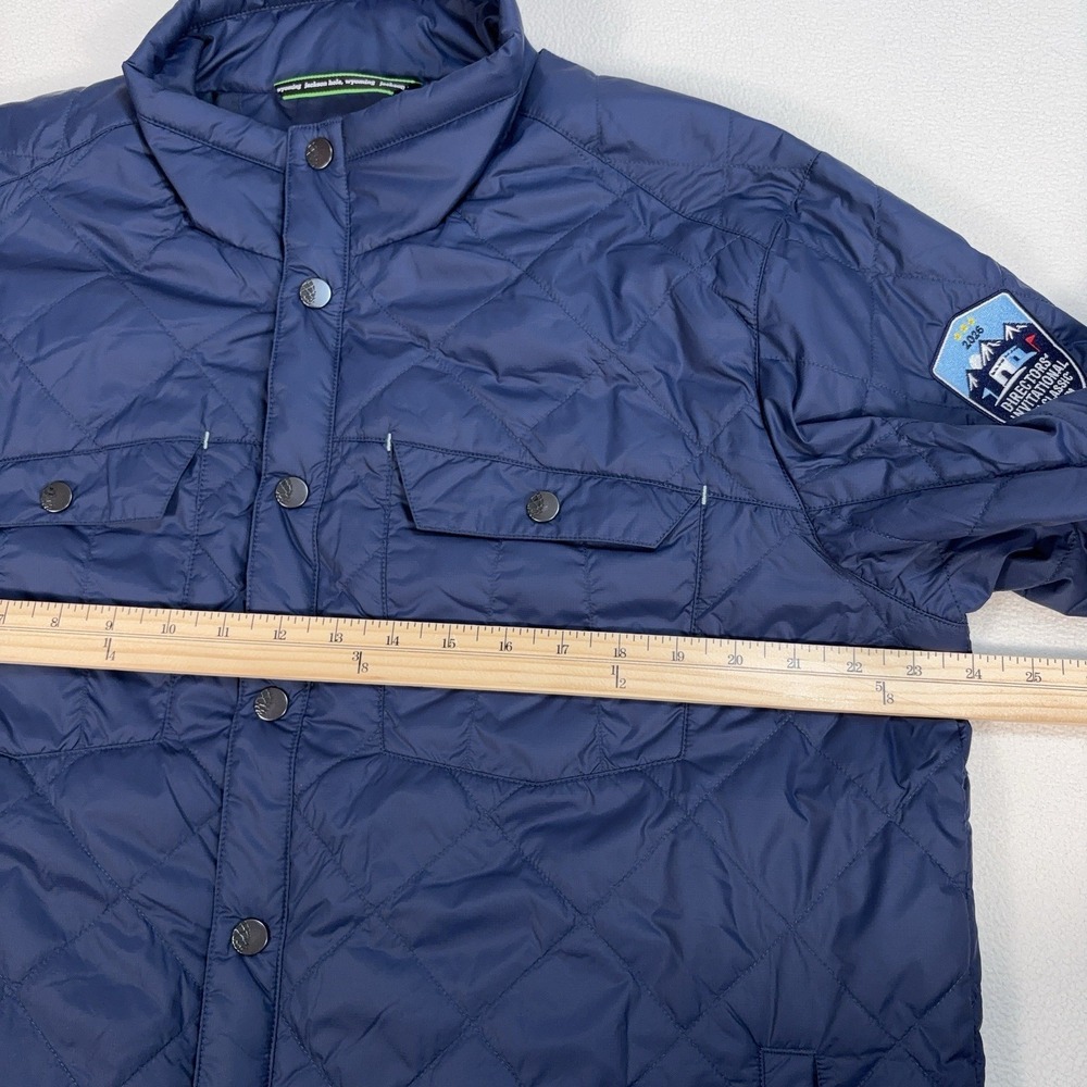 Stio Skycrest Insulated Snap Shirt Quilted Jacket Men's L Navy Thermore Ecodown - Picture 13 of 16